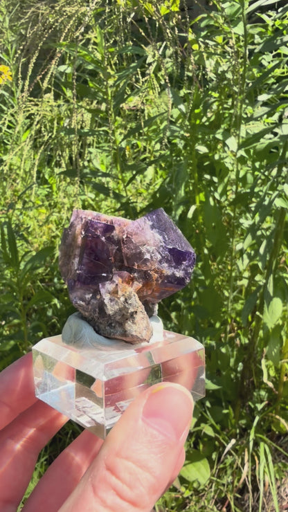 Fluorite - Purple Rain Pocket, Lady Annabella Mine, Eastgate, Weardale, Co. Durham, England