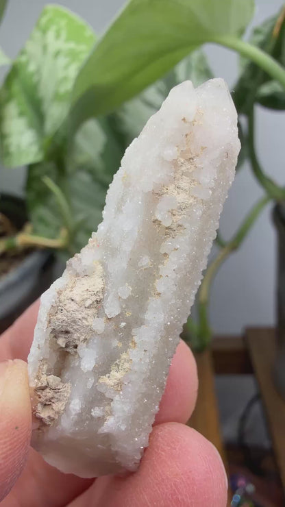 Witch’s Finger Druzy Quartz (White Cactus Quartz)- Boekenhouthoek, South Africa