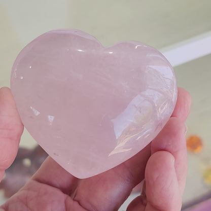Rose Quartz Heart - 2.6 inches