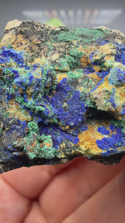 Azurite, Malachite- Morenci Mine, Morenci, Greenlee County, Arizona, USA