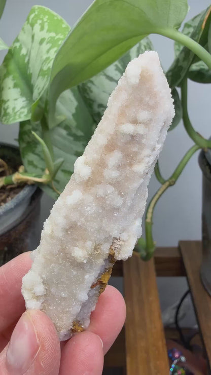 Witch’s Finger Druzy Quartz (White Cactus Quartz)- Boekenhouthoek, South Africa