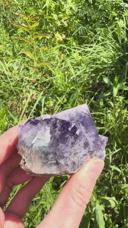 Fluorite - Purple Rain Pocket, Lady Annabella Mine, Eastgate, Weardale, Co. Durham, England
