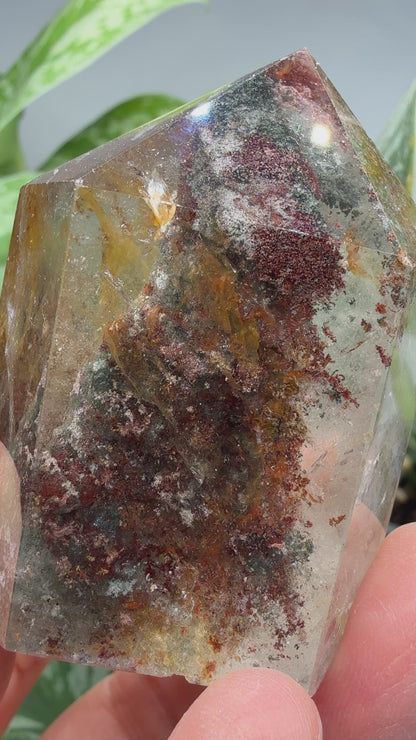 Garden Quartz/Lodolite Point- 2" inches tall