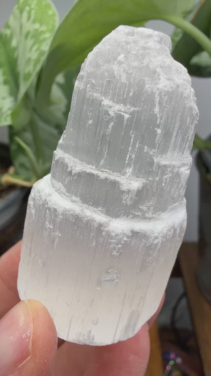 Selenite Crystal Tower- 2.25 inches tall
