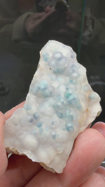 Botryoidal Chalcedony with Chrysocolla & Copper- Sesepe, Laiwui District, South Halmahera Regency, North Maluku Province, Indonesia