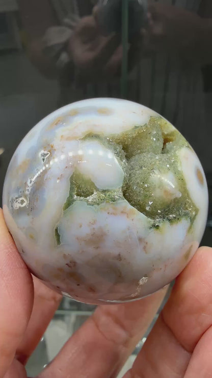 Ocean Jasper® Sphere (2" inches)- Analalava District, Sofia Region, Madagascar
