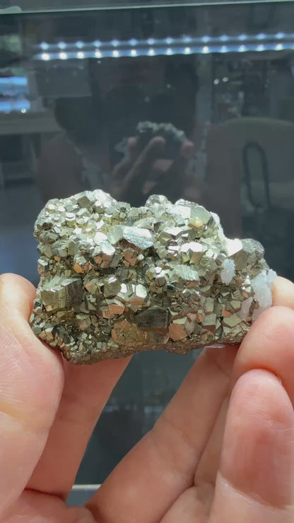 Pyrite, Quartz- Huanzala Mine, Huallanca District, Bolognesi Province, Ancash, Peru
