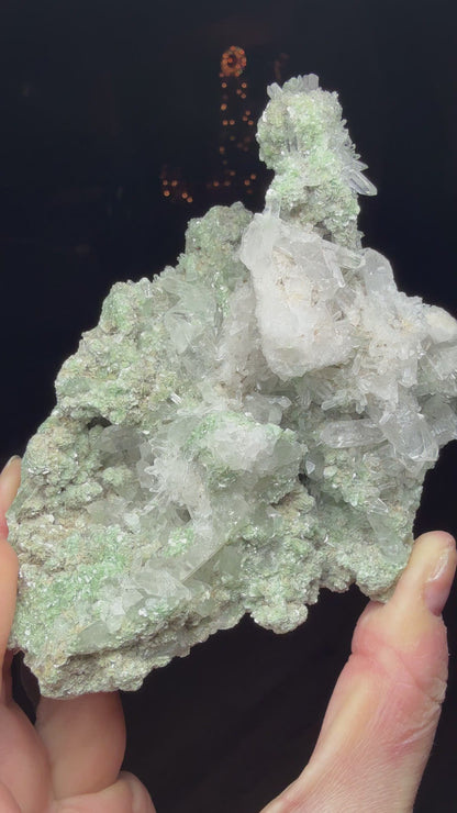 Quartz, Fuchsite- Mundo Nuevo Mine, Huamachuco, La Libertad, Peru