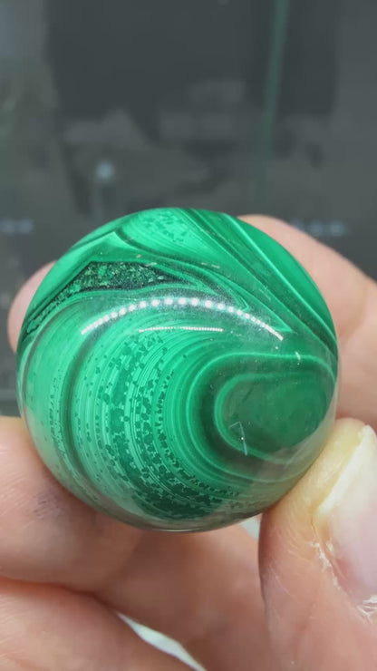 Malachite Sphere- 1 inch diameter