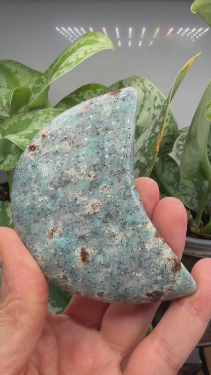 Amazonite Moon- 2.25" inches