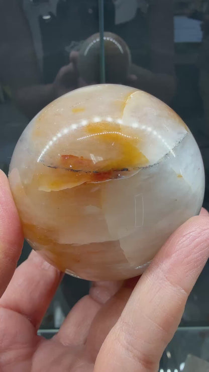 Amphibole Quartz Sphere- 2.5" inches diameter