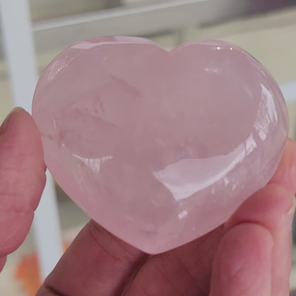 Rose Quartz Heart - 2.2 inches
