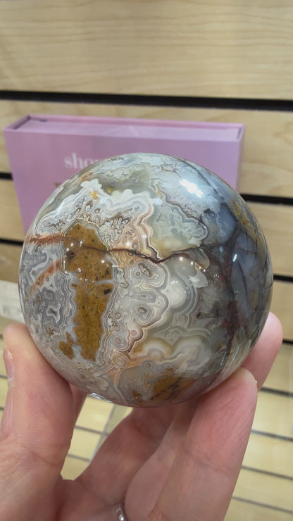 Lace Agate Sphere- 6 cm