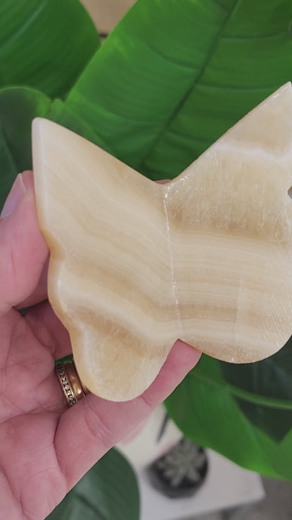 Orange Calcite Butterfly - 2.9 inches