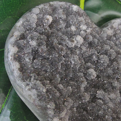 Amethyst Druzy Heart - 4.3 inches