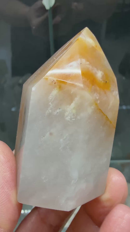 Amphibole Quartz Tower- 2.4 inch tall