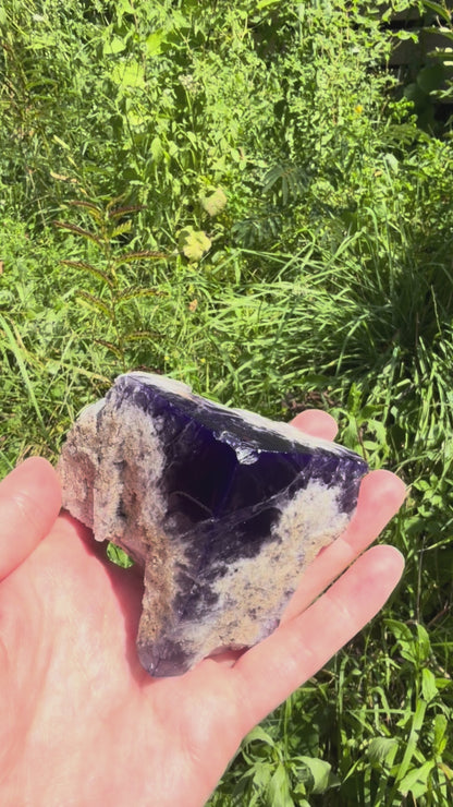 Fluorite - Purple Rain Pocket, Lady Annabella Mine, Eastgate, Weardale, Co. Durham, England