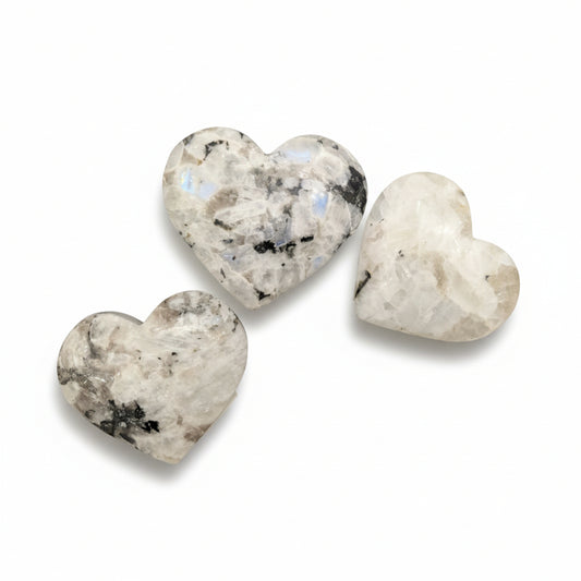 Rainbow Moonstone Heart