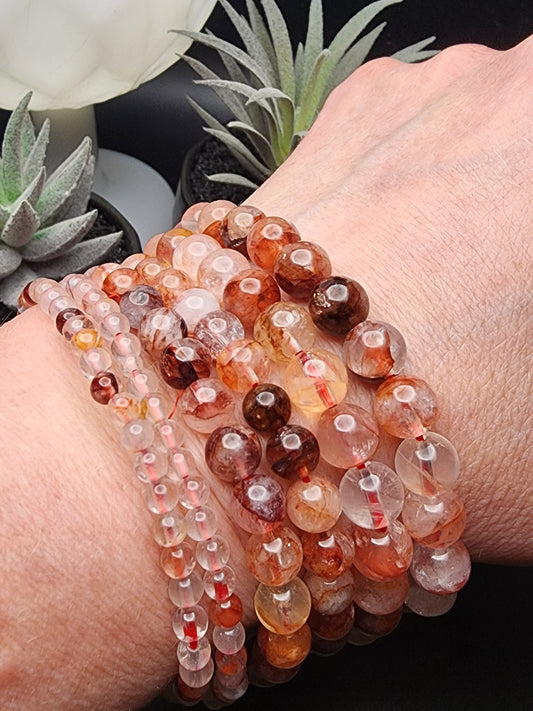 Hematoid Quartz Crystal Bracelet