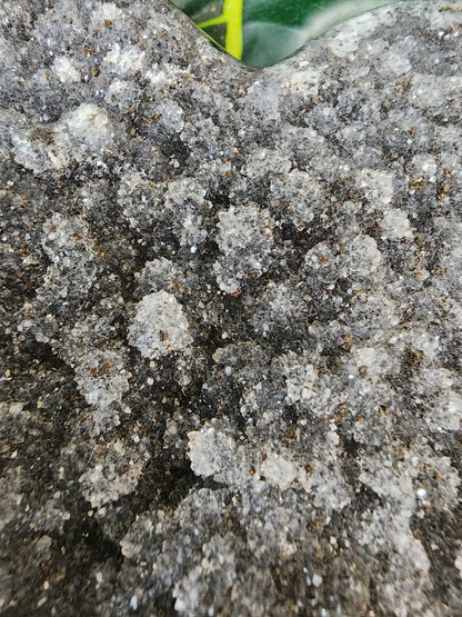 Amethyst Druzy Heart - 4.3 inches