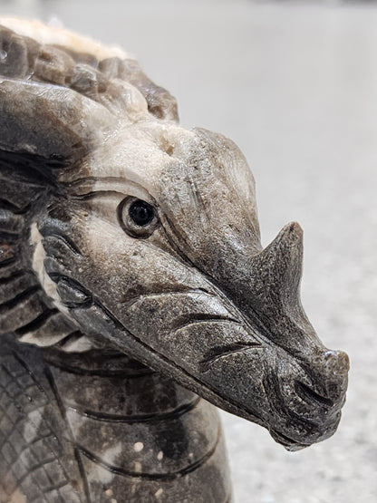 Calcite Dragon Carving - 4.8 inches