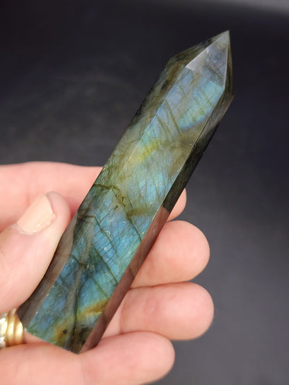 Labradorite Tower/Point with Blue Flash- 3.25" inches