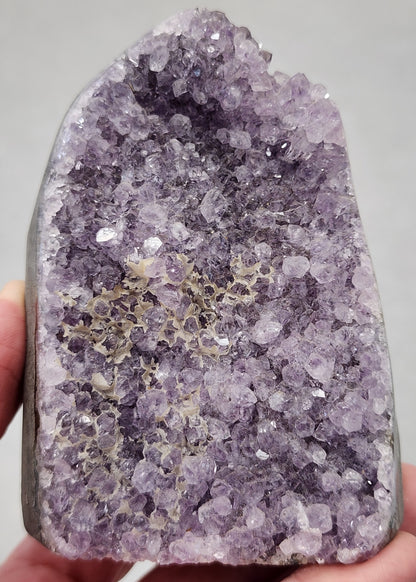 Amethyst Druzy Cut Base - 3.7 inches