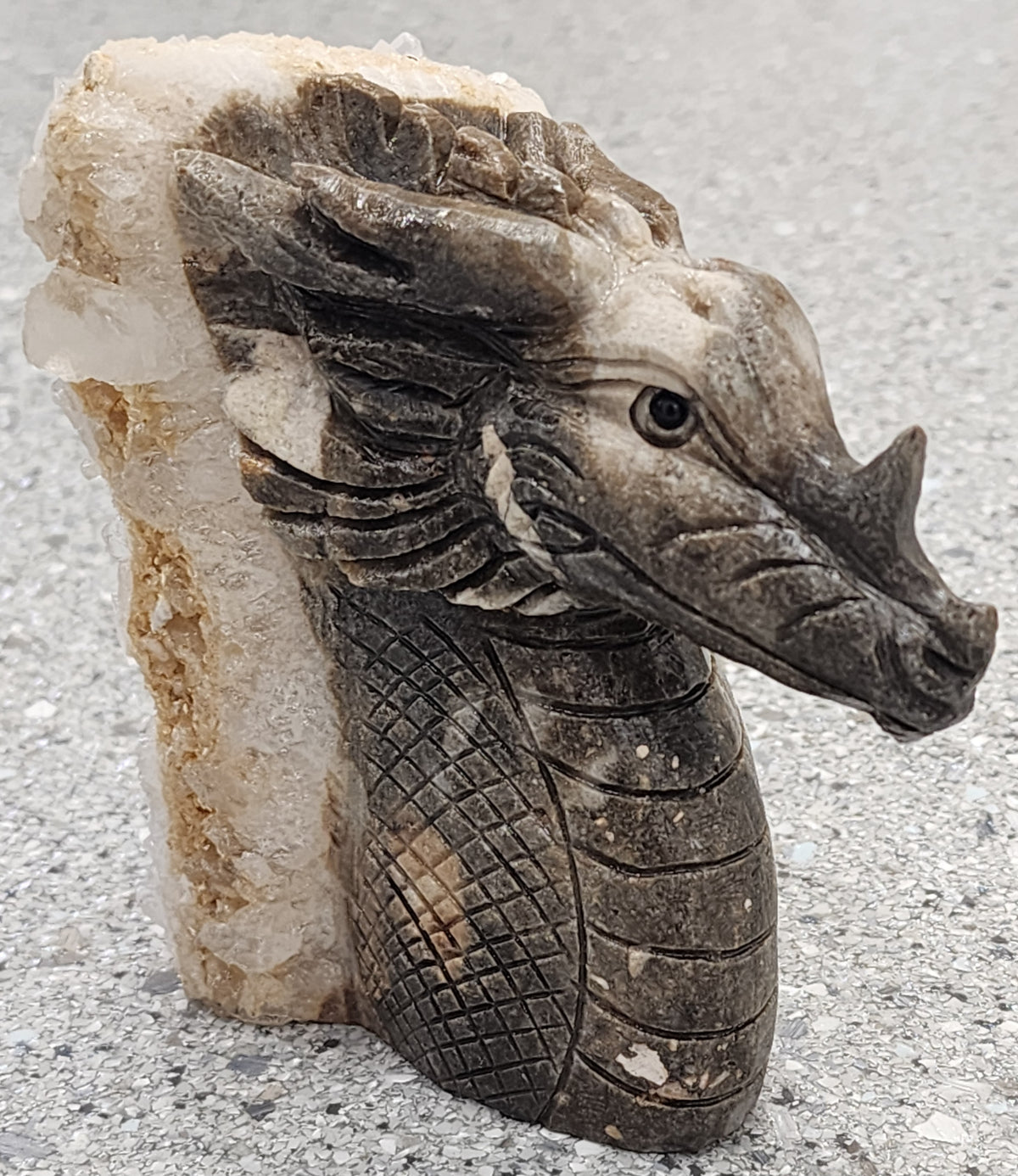 Calcite Dragon Carving - 4.8 inches