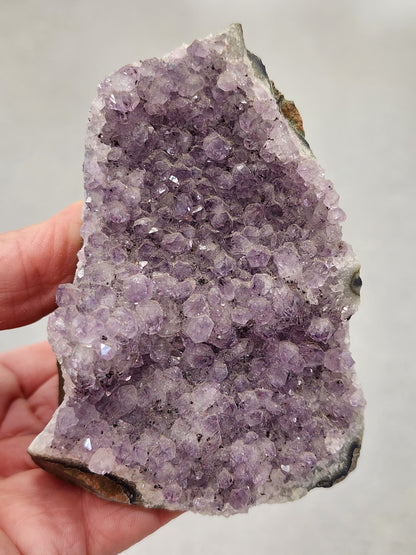 Amethyst Druzy Cut Base - 3.4 inches