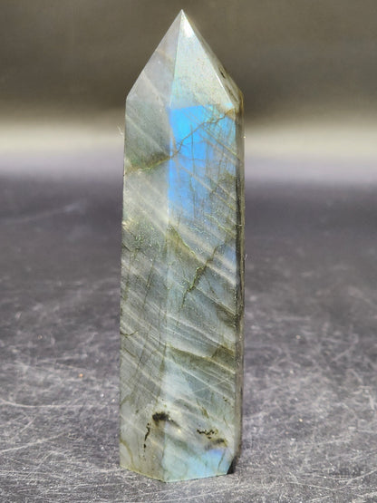 Labradorite Tower/Point with Blue Flash - 3.6" inches