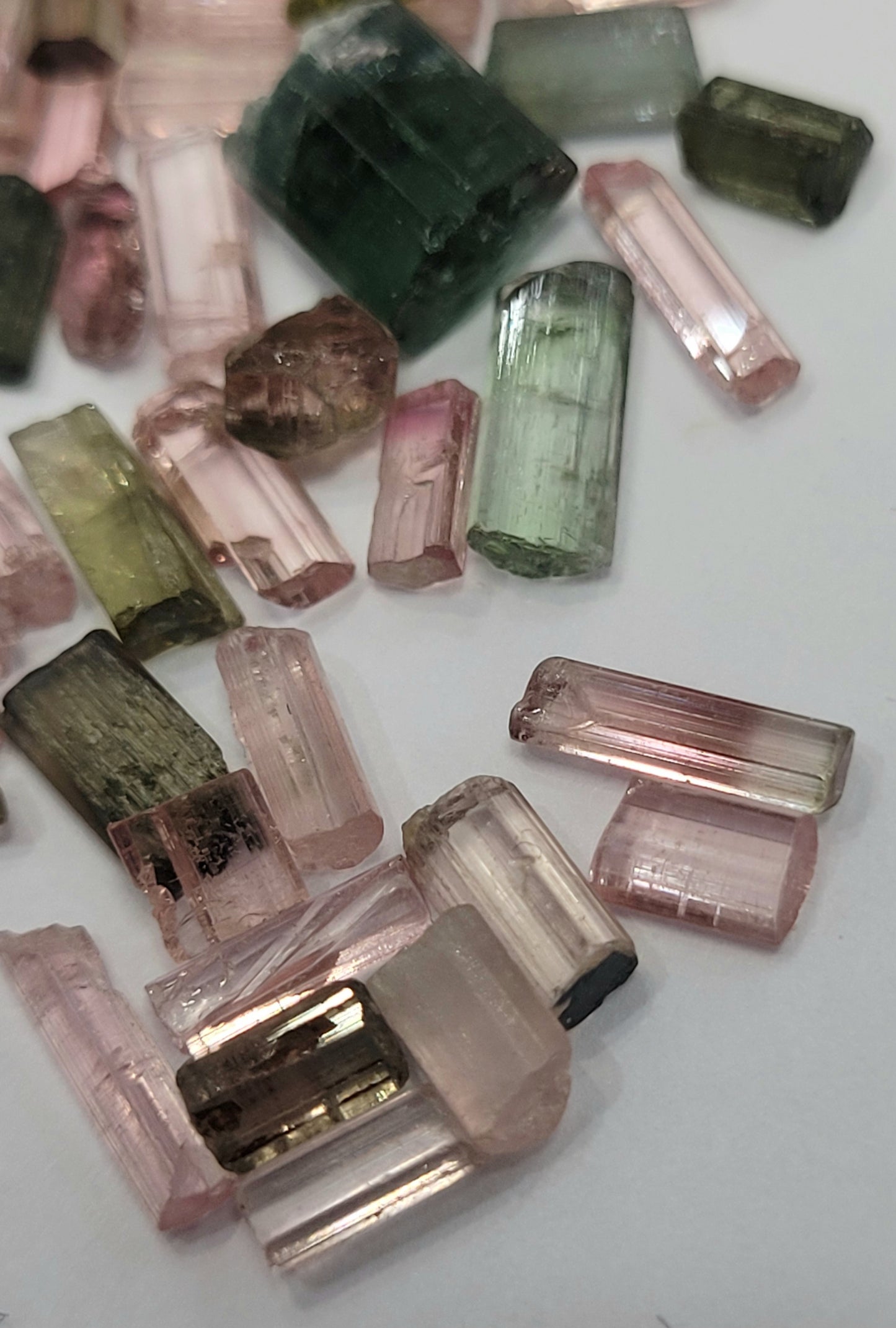 Multi Color Tourmaline Crystal Lot - 10 grams