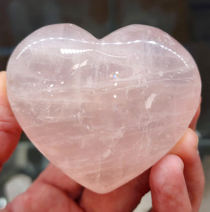 Rose Quartz Heart - 2.6 inches