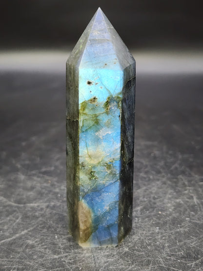 Labradorite Tower/Point with Blue Flash- 3.25" inches