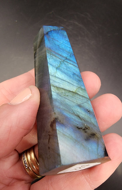 Labradorite Tower/Point with Blue Flash - 3.6" inches