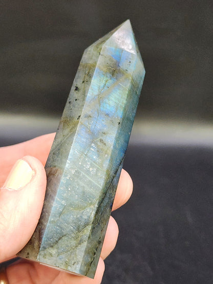 Labradorite Tower/Point with Blue Flash- 3.4" inches