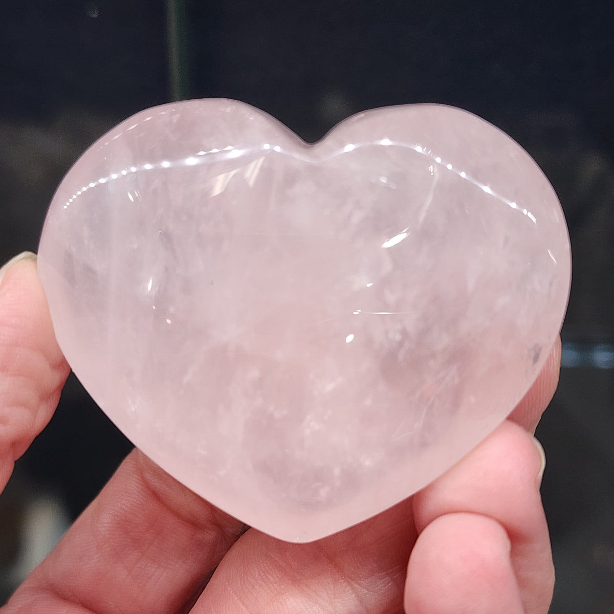Rose Quartz Heart - 2.2 inches