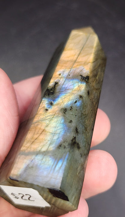 Labradorite Tower/Point with Golden Flash- 3.25" inches
