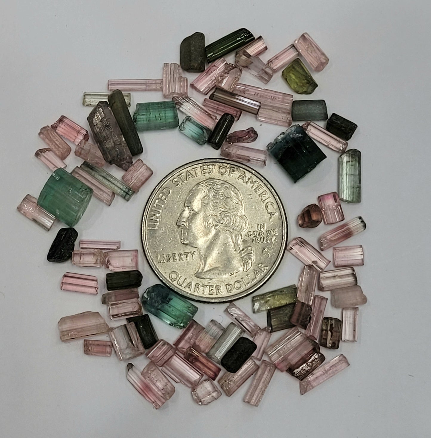 Multi Color Tourmaline Crystal Lot - 10 grams