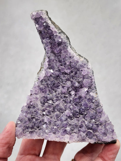 Amethyst Druzy Cut Base - 4.1 inches