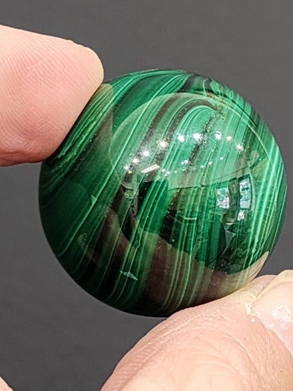 Malachite Sphere- 1.1 inch diameter