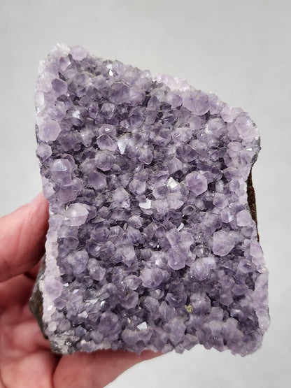 Amethyst Druzy Cut Base - 3.2 inches