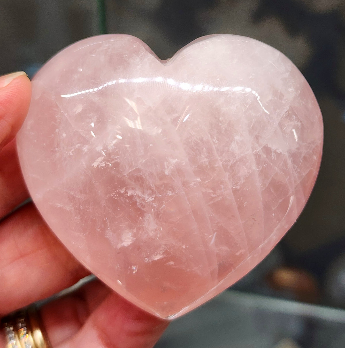 Rose Quartz Heart - 2.2 inches