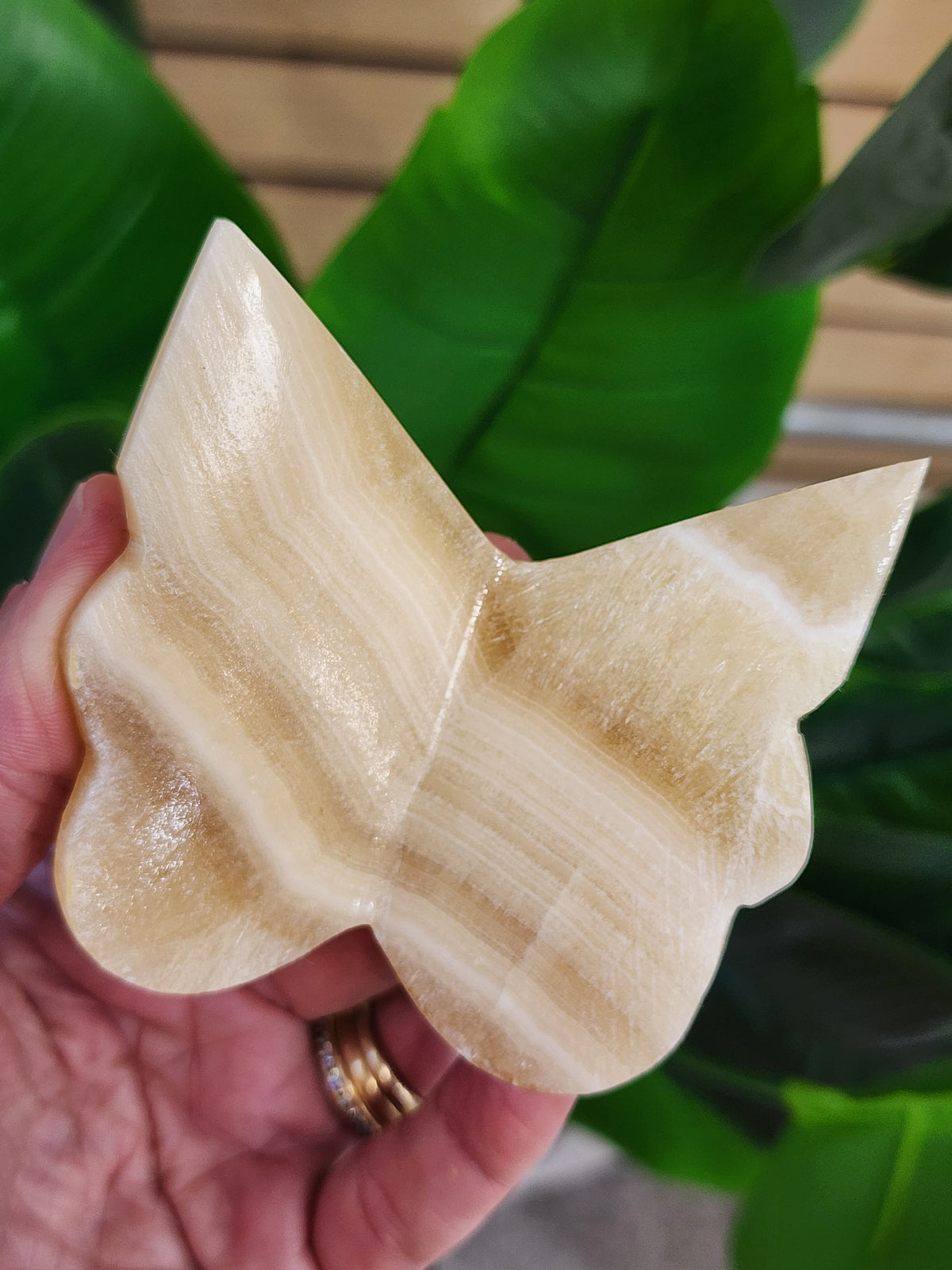 Orange Calcite Butterfly - 2.9 inches