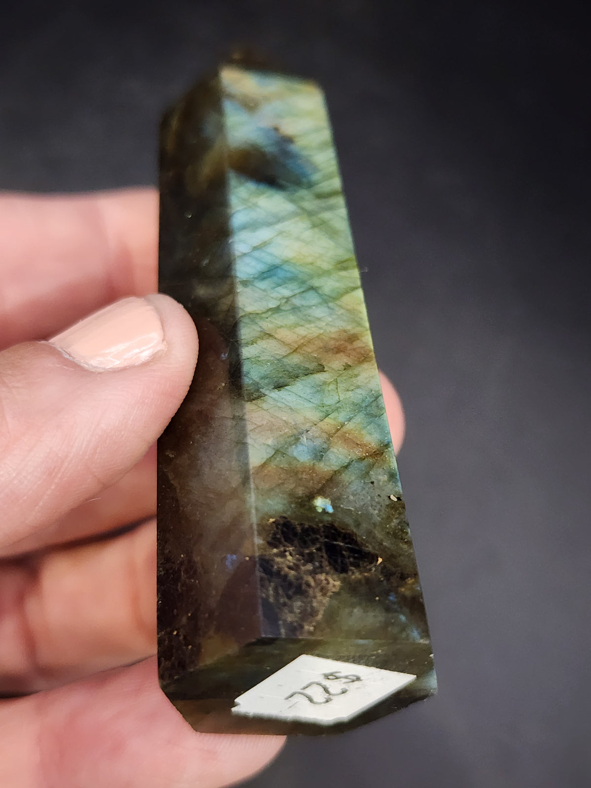 Labradorite Tower/Point with Golden Flash- 3.5" inches