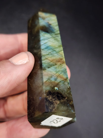 Labradorite Tower/Point with Golden Flash- 3.5" inches