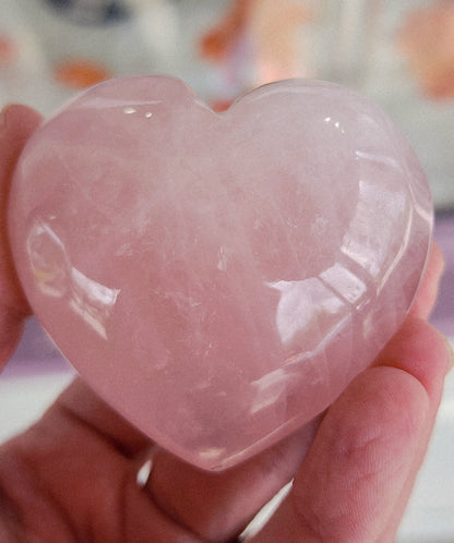 Rose Quartz Heart - 2.2 inches