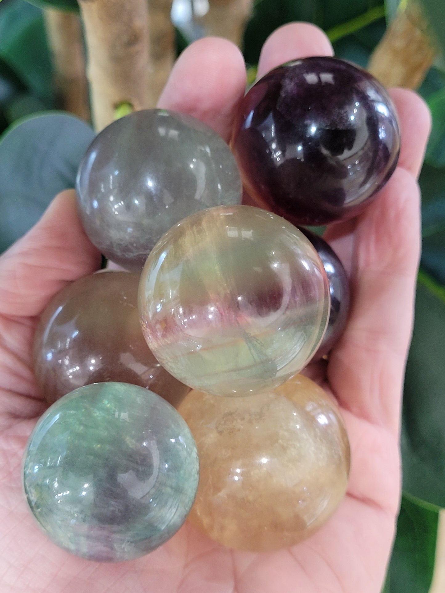 Rainbow Fluorite Sphere