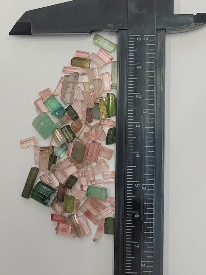 Multi Color Tourmaline Crystal Lot - 10 grams