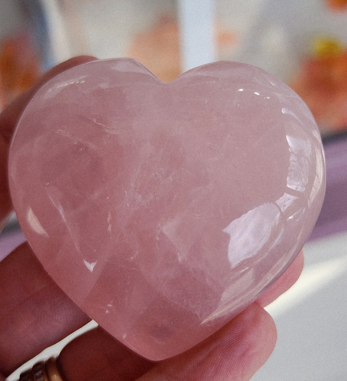 Rose Quartz Heart - 2.2 inches