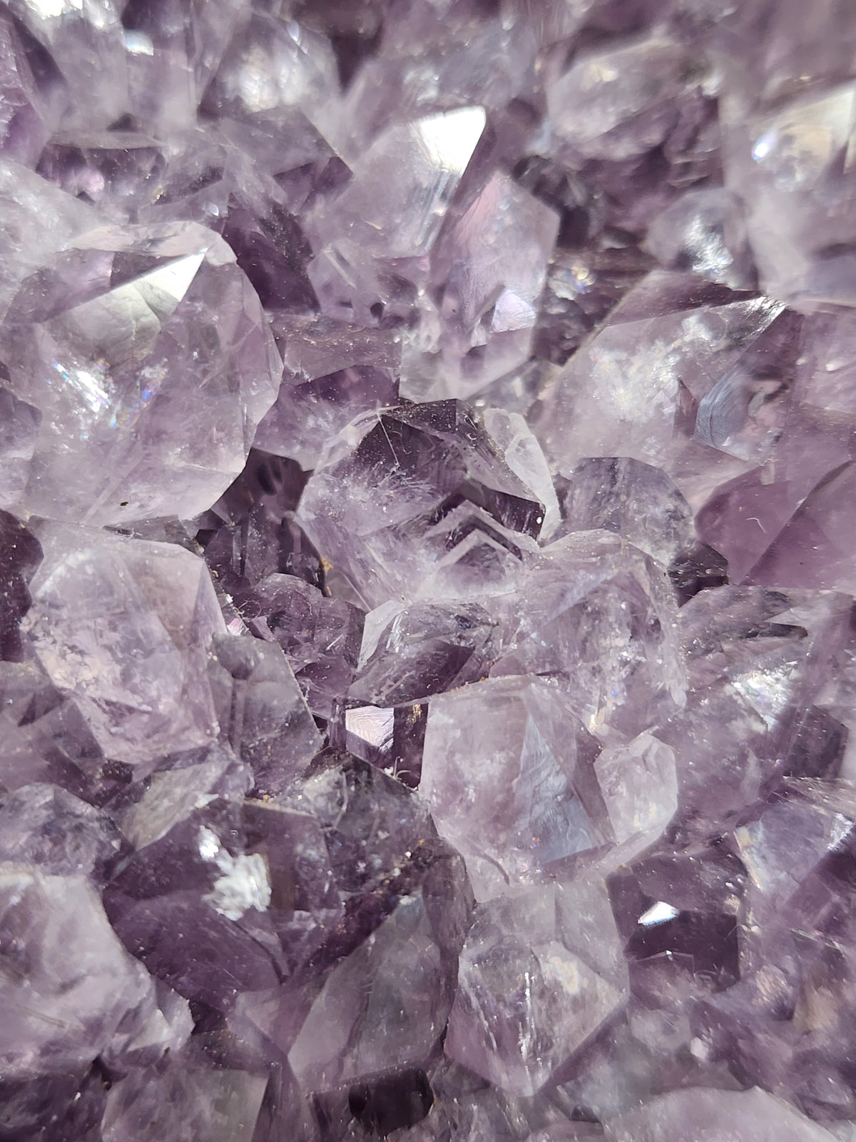 Amethyst Druzy Cut Base - 5 inches